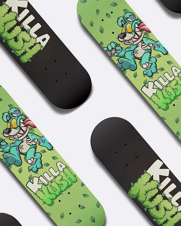 Zombie Killabear Custom Skate Deck 8.25″